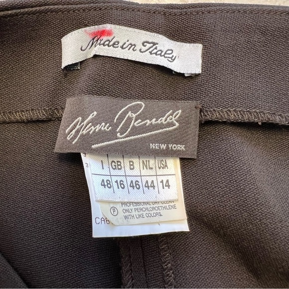 3-piece Henri Bendel 90’ Wool LONGLINE CLASSIC COAT suit set Espresso women 14 - Picture 8 of 16